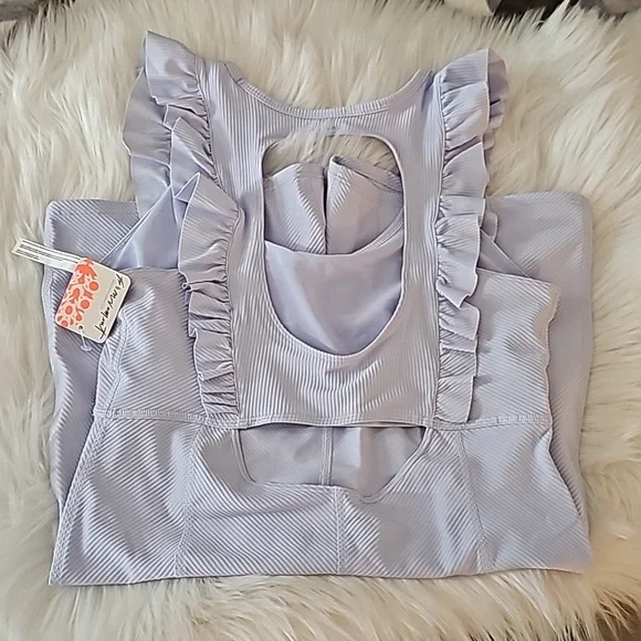 🎉HP NWT Free People Movement Ruffle Me Up One-piece Shortie - Size  L - Picture 12 of 17